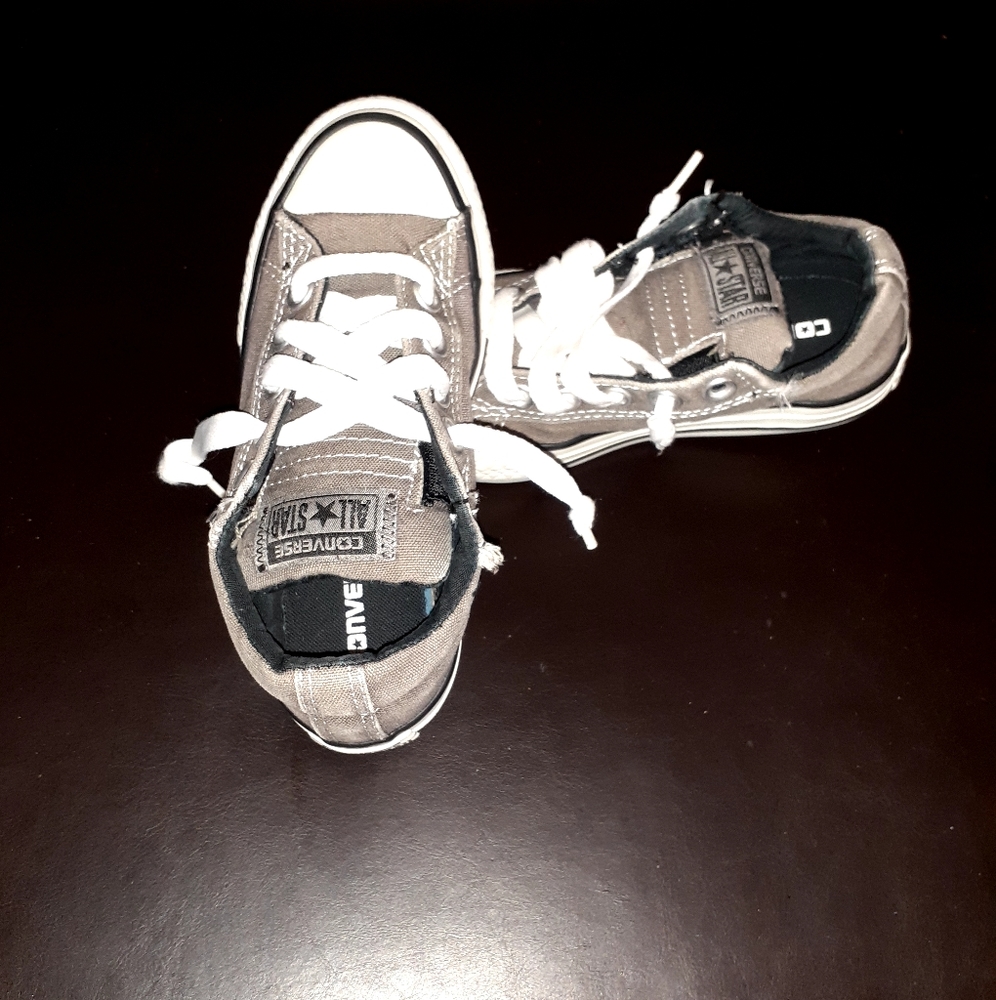 Converse Gray low top slip on